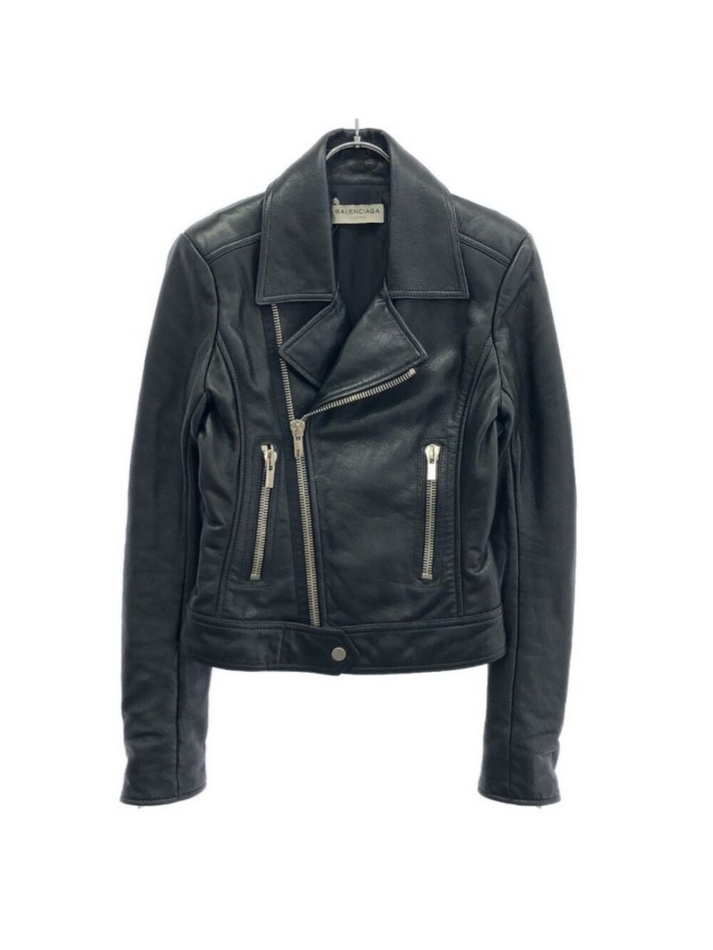 Balenciaga Double Rider's Jacket Leather Black 34